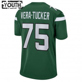 Camiseta Niño New York Jets Alijah Vera-Tucker 75 Nike Verde 2021 NFL Draft
